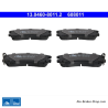 ATE pastillas de freno originales (13046080112) para Chevrolet, Opel