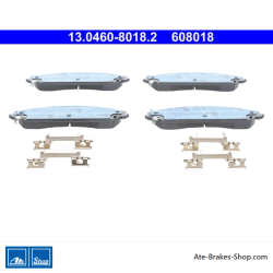 ATE pastillas de freno originales (13046080182) para Chrysler, Lancia