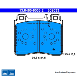 ATE original brake pads (13046090332) for Mercedes-Benz