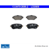 ATE originalen keramischen Bremsbelägen (13047026002) für Nissan, Renault