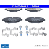 ATE original ceramic brake pads (13047026042) for Land Rover