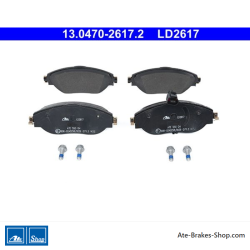 ATE originale Keramikbremsbeläge (13047026172) für Audi, Cupra, Seat, Skoda, Volkswagen (VW)