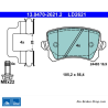 ATE original ceramic brake pads (13047026212) for Skoda, Volkswagen (VW)