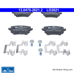ATE originele keramische remblokken (13047026212) voor Skoda, Volkswagen (VW)