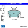 ATE original ceramic brake pads (13047026232) for Citroën, Opel, Peugeot