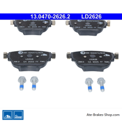 ATE original ceramic brake pads (13047026262) for Mercedes-Benz