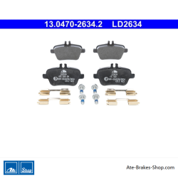 ATE pastillas de freno cerámicas originales (13047026342) para Mercedes-Benz
