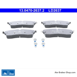 ATE originale keramische Bremsbeläge (13047026372) für Land Rover