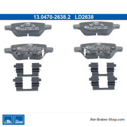 ATE originele keramische remblokken (13047026382) voor Chevrolet, Opel