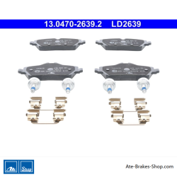 ATE original ceramic brake pads (13047026392) for BMW