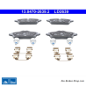 ATE pastillas de freno cerámicas originales (13047026392) para BMW
