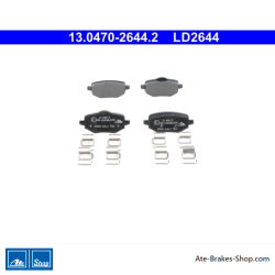 ATE originele keramische remblokken (13047026442) voor Citroën, Opel, Peugeot