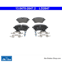 ATE originele keramische remblokken (13047026472) voor Audi, Volkswagen (VW)