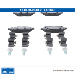 ATE pastillas de freno cerámicas originales (13047026482) para Ford
