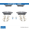 ATE original ceramic brake pads (13047026512) for Mitsubishi, Nissan, Renault