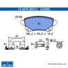 ATE original ceramic brake pads (13047026522) for Renault