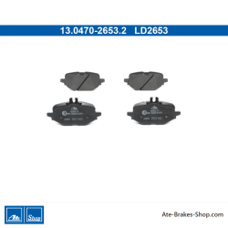ATE original ceramic brake pads (13047026532) for Mercedes-Benz