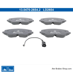 ATE originele keramische remblokken (13047026542) voor Volkswagen (VW)