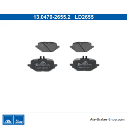 ATE plaquettes de frein en céramique d’origine (13047026552) pour Mercedes-Benz
