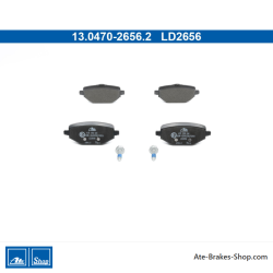 ATE pastillas de freno cerámicas originales (13047026562) para Mitsubishi y Renault