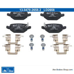 ATE originele keramische remblokken (13047026582) voor Fiat