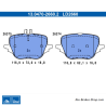 ATE original ceramic brake pads (13047026602) for Mercedes-Benz