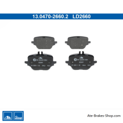 ATE originale keramische Bremsbeläge (13047026602) für Mercedes-Benz