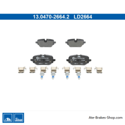 ATE originale Keramikbremsbeläge (13047026642) für BMW, Mini