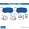 ATE plaquettes de frein d’origine (13046026482) pour Ford