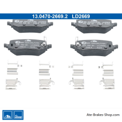 ATE originele keramische remblokken (13047026692) voor Hyundai, Kia