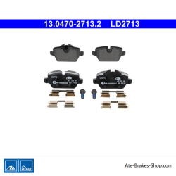 ATE pastillas de freno cerámicas originales (13047027132) para BMW y Mini