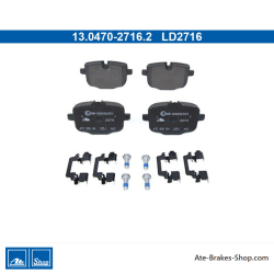 ATE originale Keramikbremsbeläge (13047027162) für BMW