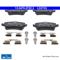 ATE originale Keramikbremsbeläge (13047027222) für Ford, Land Rover, Volvo