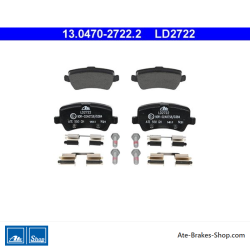 ATE pastillas de freno cerámicas originales (13047027222) para Ford, Land Rover, Volvo