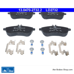 ATE pastillas de freno cerámicas originales (13047027322) para Mercedes-Benz