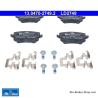 ATE plaquettes de frein en céramique d’origine (13047027492) pour Audi, Seat, Skoda, Volkswagen (VW)