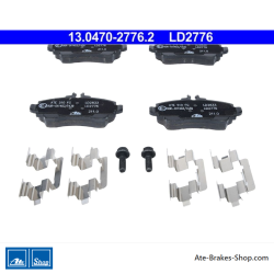 ATE pastillas de freno cerámicas originales (13047027762) para Mercedes-Benz