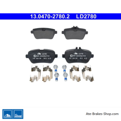 ATE original ceramic brake pads (13047027802) for Mercedes-Benz