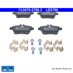 ATE original ceramic brake pads (13047027862) for Mercedes-Benz