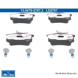 ATE originale Keramikbremsbeläge (13047027872) für Audi, Seat, Skoda, Volkswagen (VW)