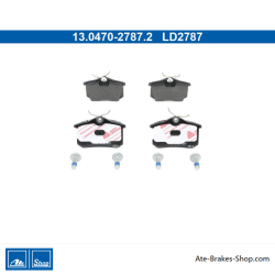 ATE originale Keramikbremsbeläge (13047027872) für Audi, Seat, Skoda, Volkswagen (VW)