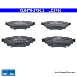 ATE original ceramic brake pads (13047027962) for Audi, Volkswagen (VW)