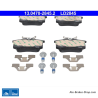 ATE original ceramic brake pads (13047028452) for Renault
