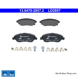 ATE plaquettes de frein en céramique d’origine (13047028572) pour Opel