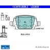ATE original ceramic brake pads (13047028582) for Opel