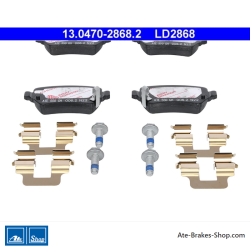 ATE originele keramische remblokken (13047028682) voor Kia, Opel