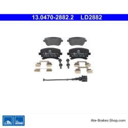 ATE originele keramische remblokken (13047028822) voor Volkswagen (VW)