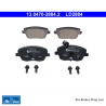 ATE plaquettes de frein en céramique d’origine (13047028842) pour Seat, Skoda, Volkswagen (VW)