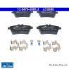 ATE pastillas de freno cerámicas originales (13047028852) para Mercedes-Benz