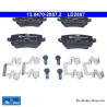 ATE originele keramische remblokken (13047028872) voor Audi, Seat, Skoda, Volkswagen (VW)